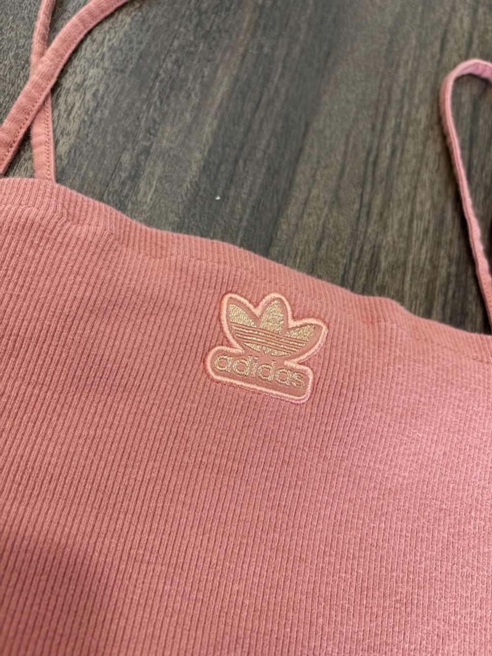 Dusty Rose Adidas Crop - Picture 4 of 4